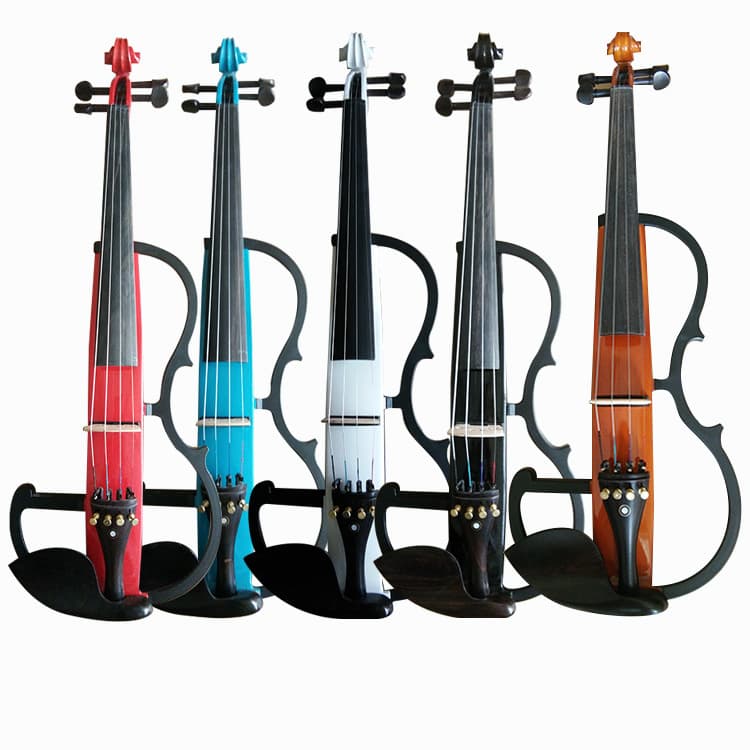 High-End Electric Violin High-Quality Sound Pickup Good Sound Quality Maple Back And Side Boards Ebony Fingerboard