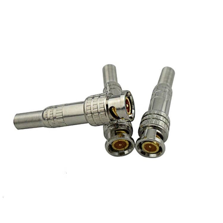 Solderless Surveillance Male Connector, Surveillance Video Cable Connector, BNC Connector / Q9 Connector / Surveillance Connector / BNC Male Video Connector