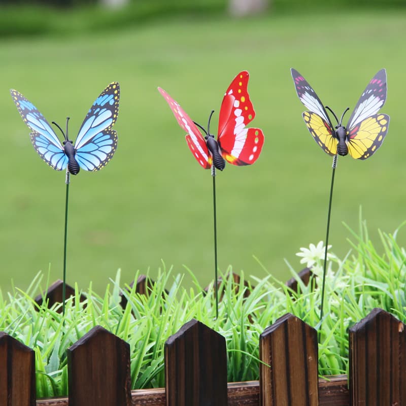 7cm Artificial Butterfly for Gardening and Flower Arrangement, Forest-Style Decoration, High-Quality Simulation Butterfly Ornament