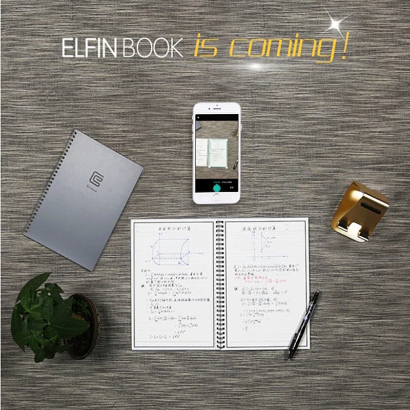 Elfinbook smart notebook for reusable writing, App backup management, suitable for students, artists, children, and architects