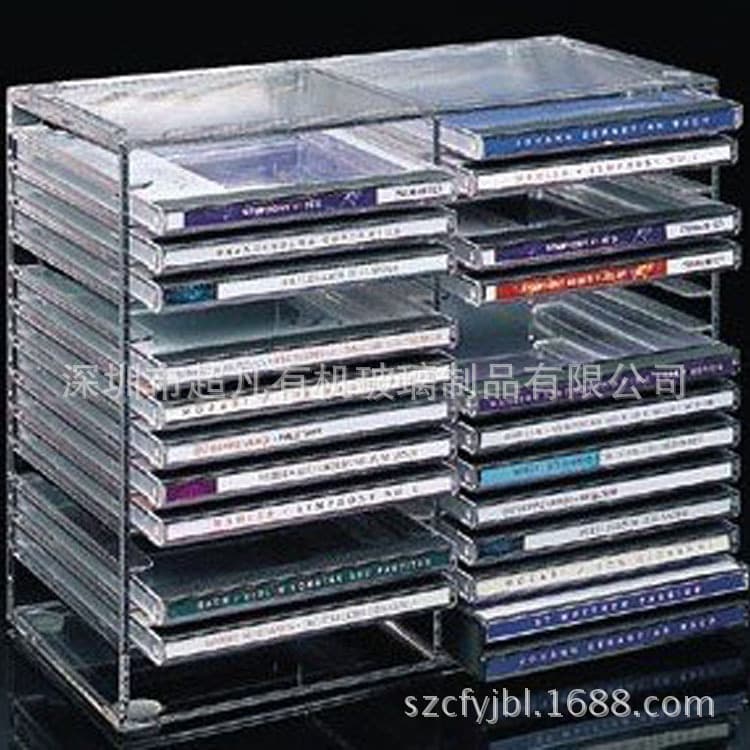 Manufacturer produces acrylic music movie DVD disc display rack plexiglass digital CD video rack
