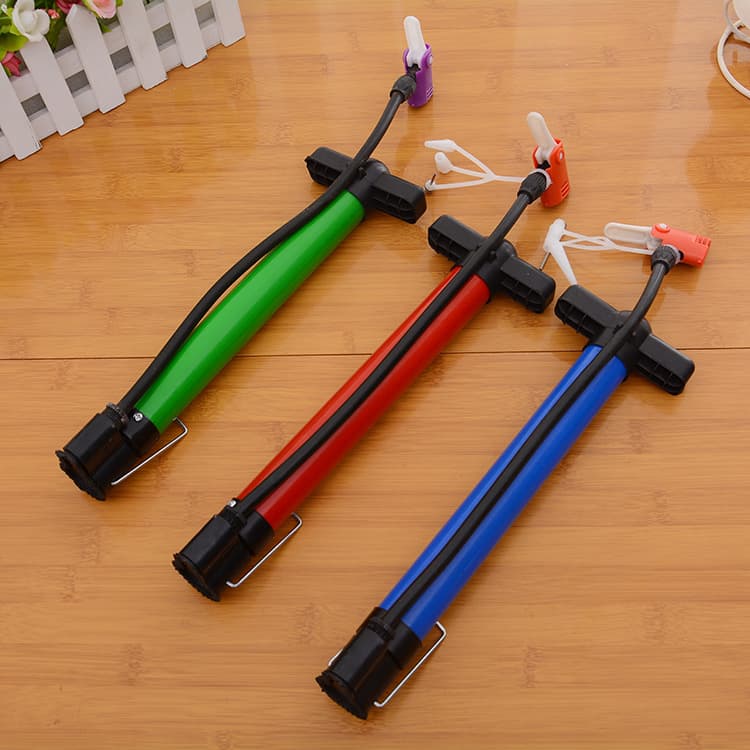 27cm portable mountain bike American valve manual pump with ball needle for basketball, balloon, household use