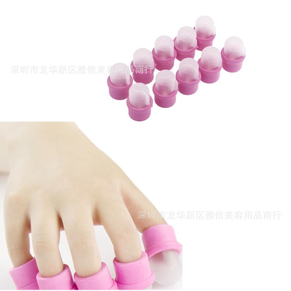 Nail Tools Manicure Remover Kit - Nail Remover, Nail Remover Finger Sleeves, Finger Covers, 10 Pieces per Bag