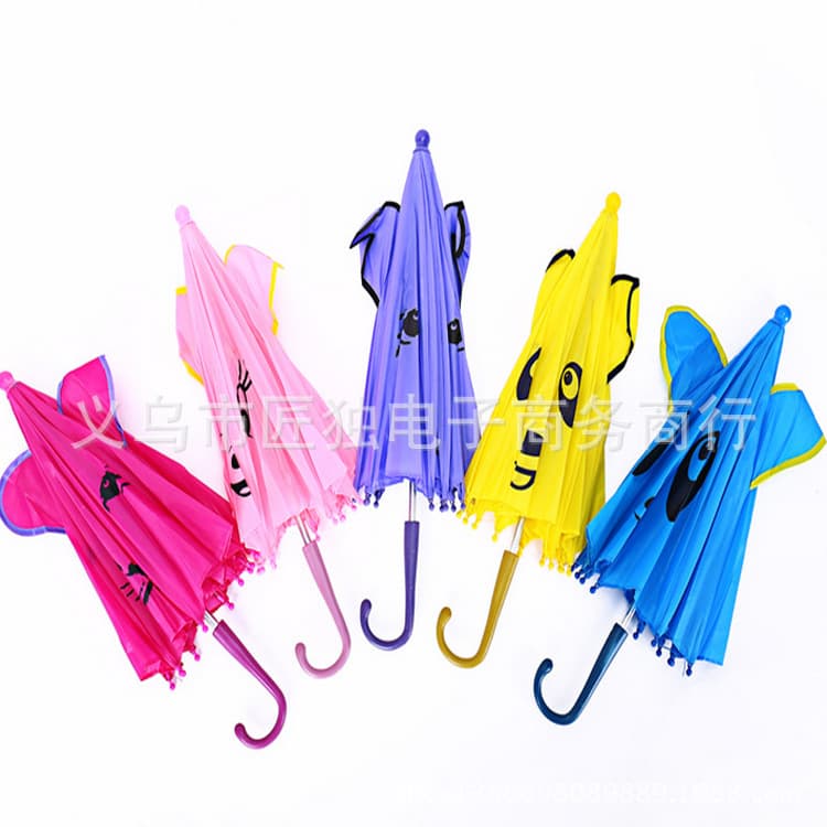 Gift Umbrella for Promotions, Cute Creative Ear Children's Umbrella for Sun and Rain Protection, UV-Blocking Cartoon Sunscreen Design