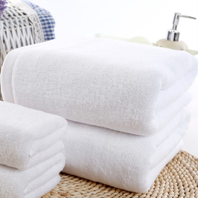 100% Cotton Bath Towel, Large Bath Towel, Five-Star Hotel, Beauty Salon, White Towel, Pure Cotton Bath Towel, Thickened, Super Absorbent