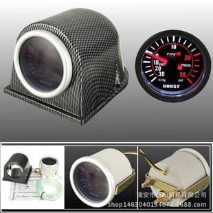2 inch 52MM Black Face Boost Gauge PSI with Mounting Bracket Modified Car Gauge