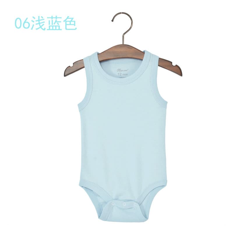 Baby Romper Triangle Bodysuit Vest for Boys and Girls Summer Undershirt Sleeveless Bodysuit