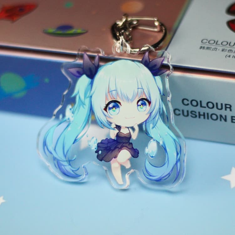 Hatsune Miku anime peripheral pendants MIKU new acrylic keychain student Luo Tianyi backpack pendant
