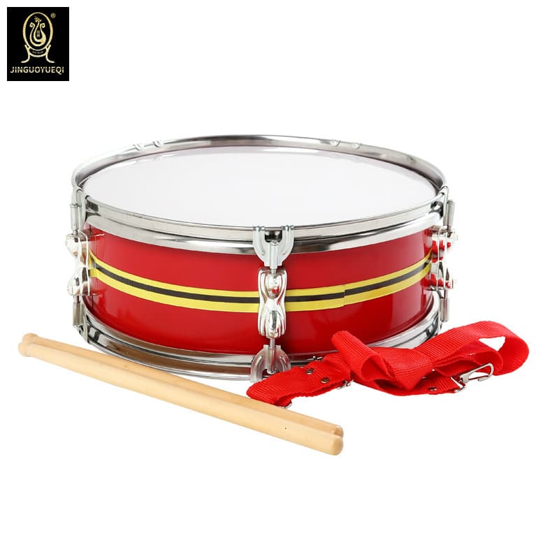 Golden Fruit Musical Instrument Three-color Stainless Steel Press Ring Snare Drum Team Drum Young Pioneers Big Drum Team Snare Drum Factory Outlet