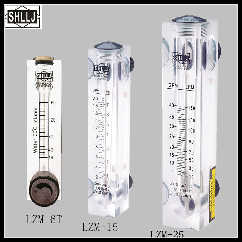 Panel Flow Meter Gas Flow Meter Liquid Flow Meter Plexiglass Rotameter