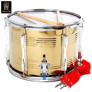 Jinguo Instruments High-Tension Snare Drum 13 Inch Student Marching Drum, School Band Snare Drum, Musical Instrument Dual-Tone Drum