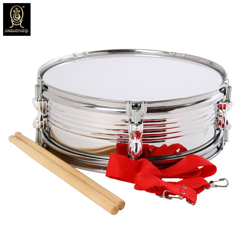 Golden Fruit Musical Instrument Stainless Steel Press Ring Bare Drum Team Drum Young Pioneers Big Drum Team Bare Drum Factory Outlet