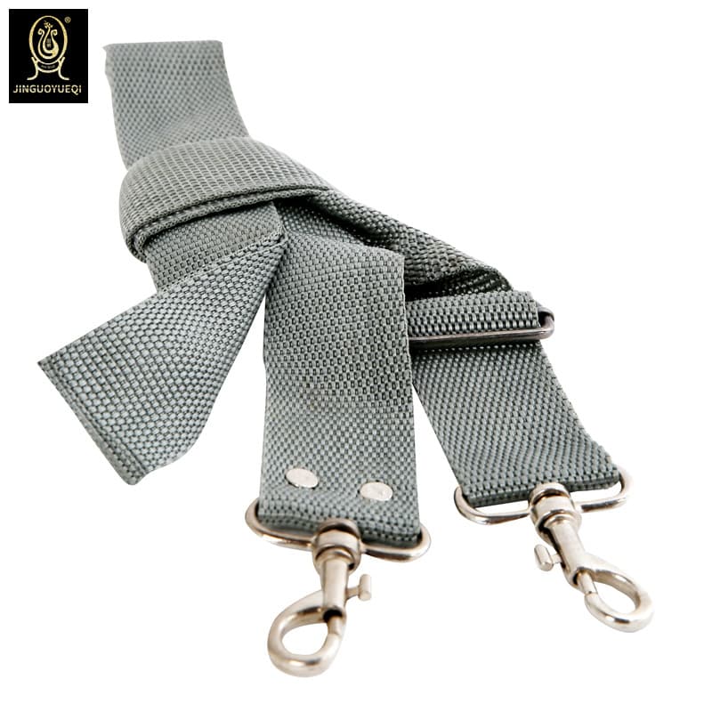 Jinguo genuine professional silver gray snare drum belt, high-end strap, snare drum belt, large drum belt 3.8CM wide, special price