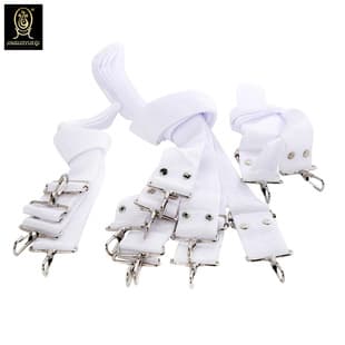 Jinguo Musical Instruments 3.6CM Wide Snare Drum Strap White Shoulder Strap Small Drum Strap Large Drum Strap Snare Drum Strap Bugle Accessories
