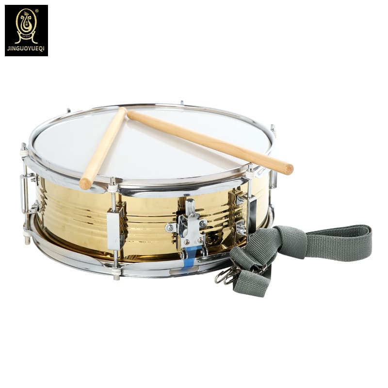 Golden Fruit Musical Instrument Small snare drum 13 inch brigade drum small snare drum military band drum Guangzhou high-grade snare drum Guangzhou drum