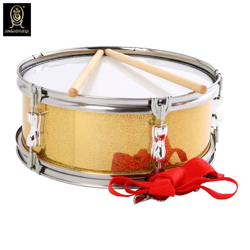 Golden Fruit Musical Instrument Stainless Steel Press Ring Bare Drum Team Drum Young Pioneers Big Drum Team Bare Drum Factory Outlet