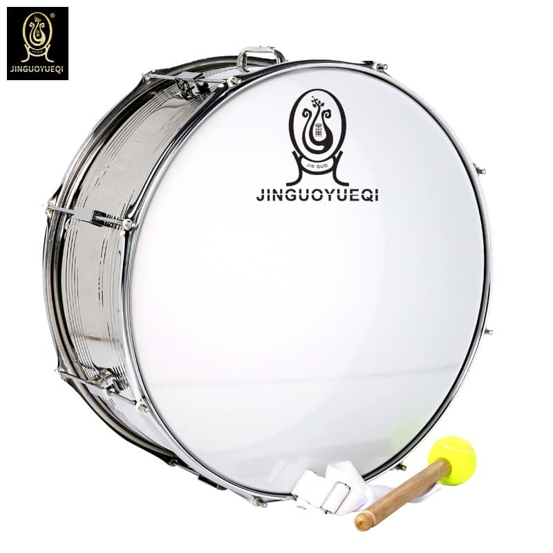 Golden Fruit Musical Instrument Stainless Steel Big Sraping Drum 22 Inch Group Drum Big Sraping Drum Marching Band Drum Guangzhou High Grade Big Drum