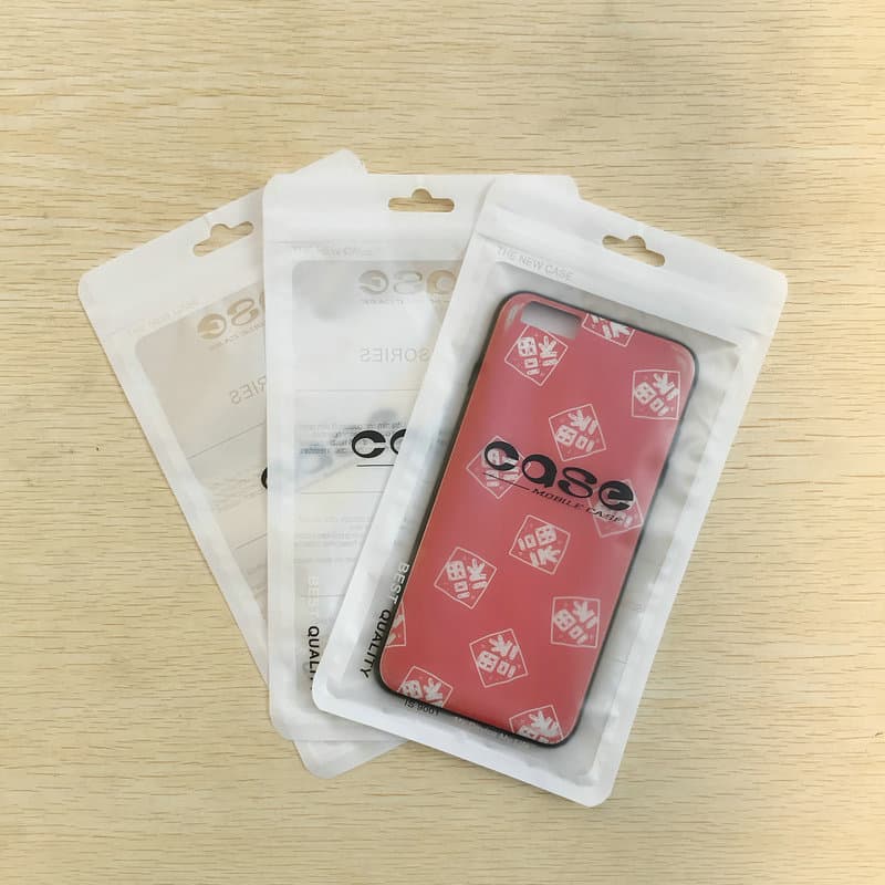 Phone Case Packaging Bag, Case Matte Bag, OPP Zipper Bag, Pearlescent Yin-Yang Bone Bag, 12*21.5 Double-Sided 20C
