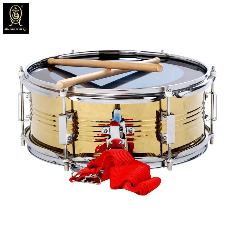 Golden Fruit Musical Instrument Small snare drum 13 inch brigade drum small snare drum military band drum Guangzhou high-grade snare drum Guangzhou drum