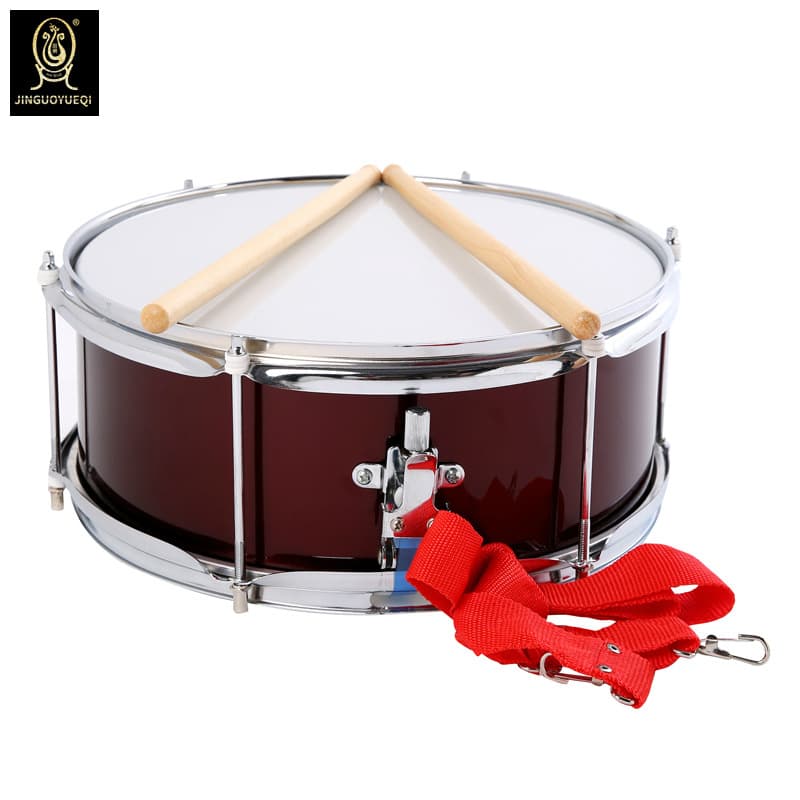 Golden Fruit Musical Instrument Small snare drum 13 inch brigade drum small snare drum military band drum Guangzhou high-grade snare drum Guangzhou drum
