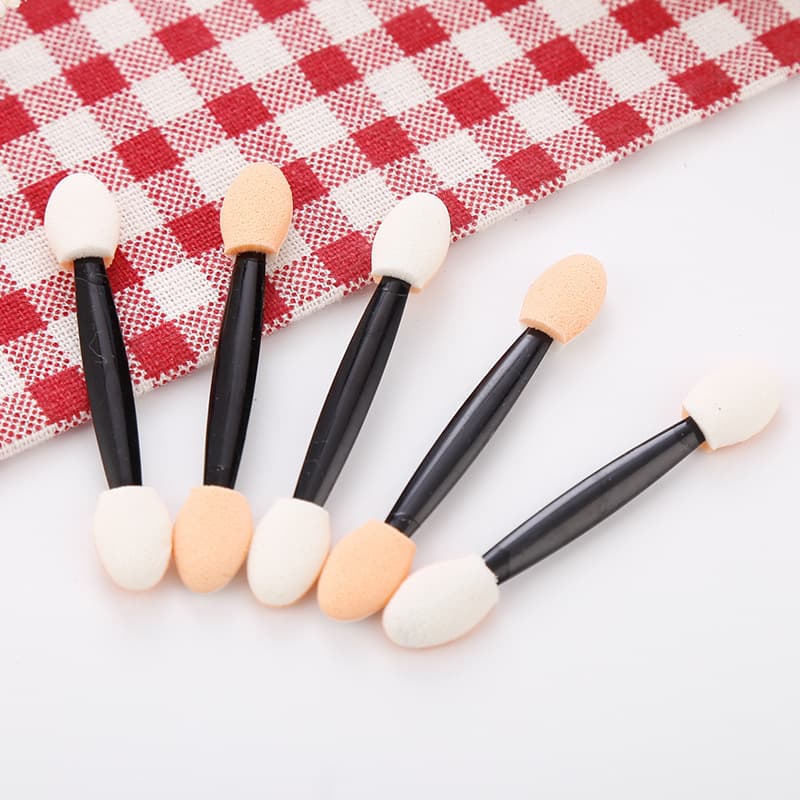 6.5 double-ended eyeshadow stick, latex sponge tip eyeshadow brush, premium eye color makeup tool