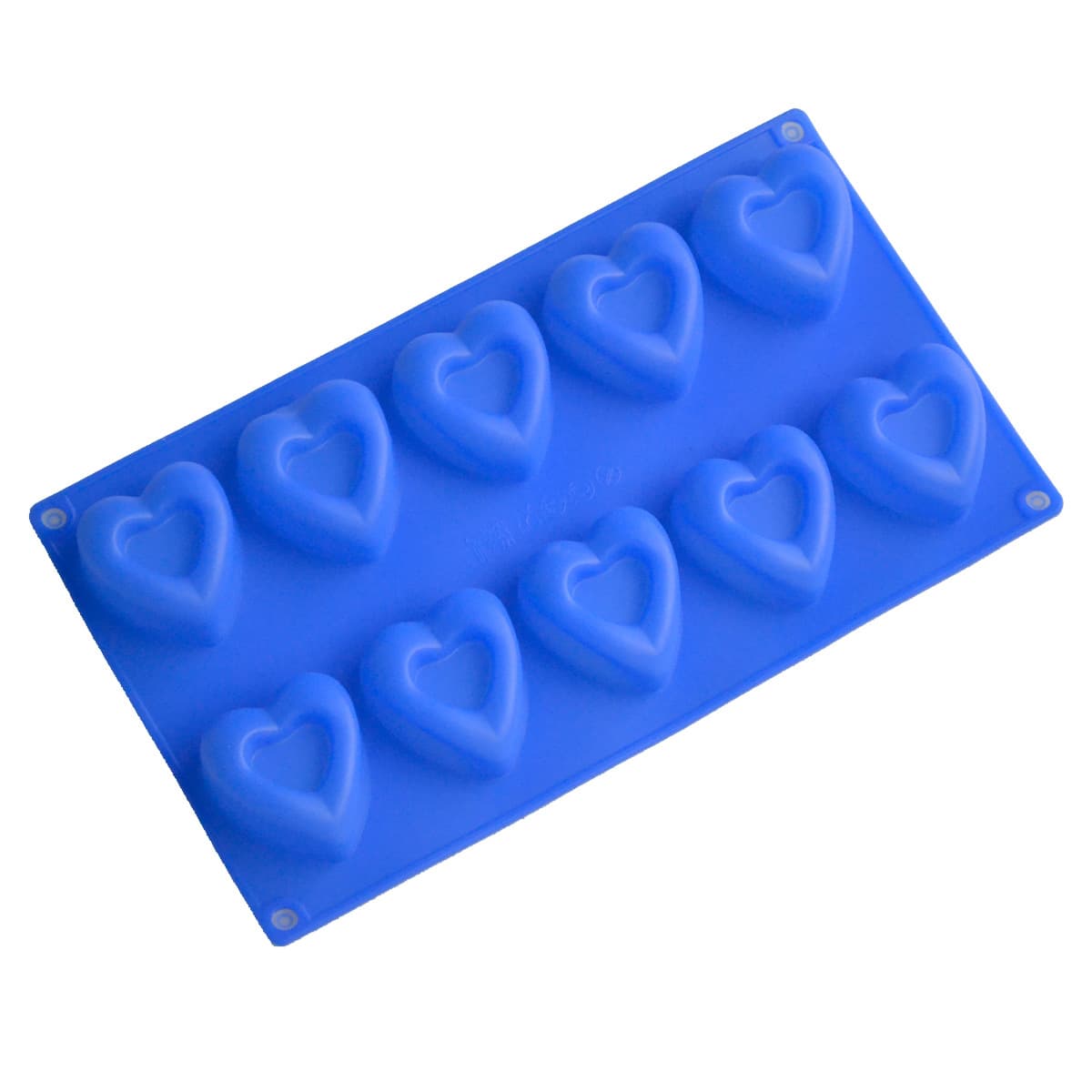 lycansoul Silicone Baking Pan Cake Mold DIY Soap Mold Mooncake Mold 10-Heart Pudding Mold