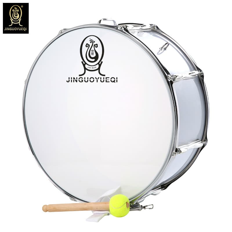 Golden Fruit Musical Instrument White Two-Tone Big Sing Drum 22 Inch Group Drum Sing Drum Instrument Band Drum Instrument Sing Drum