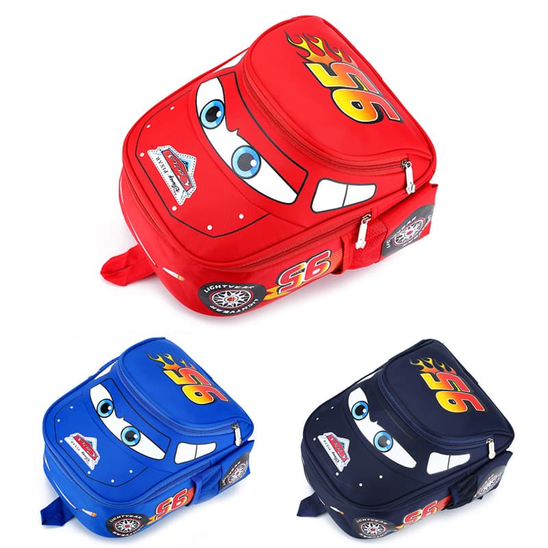 New style kindergarten backpack, children's backpack for custom printing manufacturer, car-themed backpack, preschool cross-border