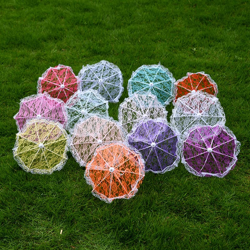 515QR mini lace umbrella for couples, creative umbrella for children's photography props, craft umbrella decorative accessories wholesale