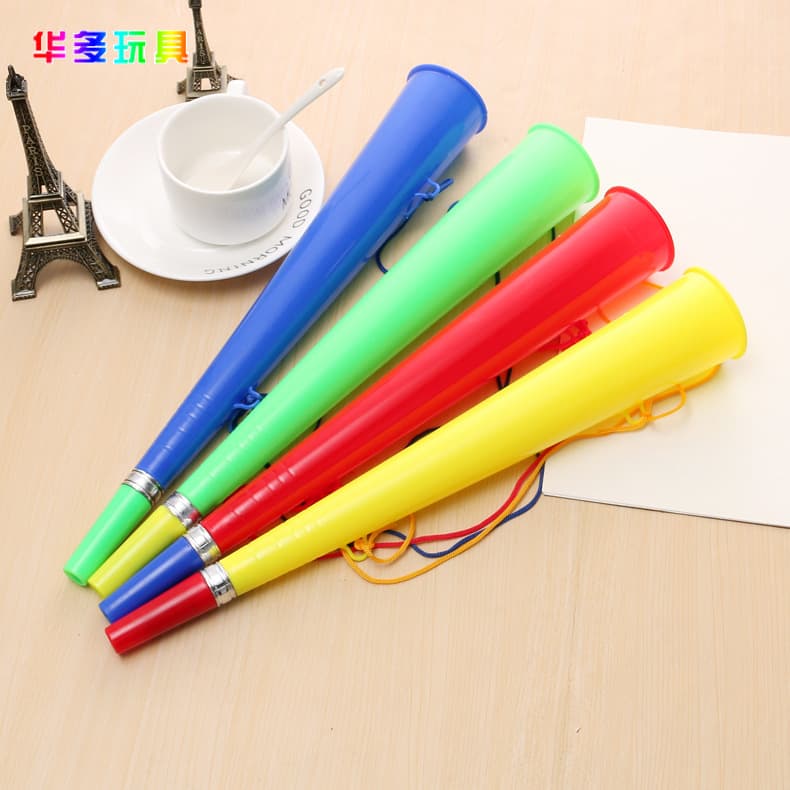 Fan supplies fan horn football horn sports meeting cheering props woo razu straight horn plastic