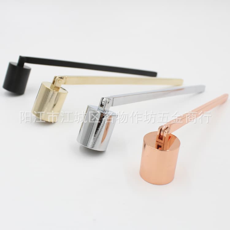 Aromatherapy Candle Tool, Trumpet-Style Candle Snuffer, Candle Bell Extinguisher, Candle Snuffer in Gold, Black, Silver, Rose Gold
