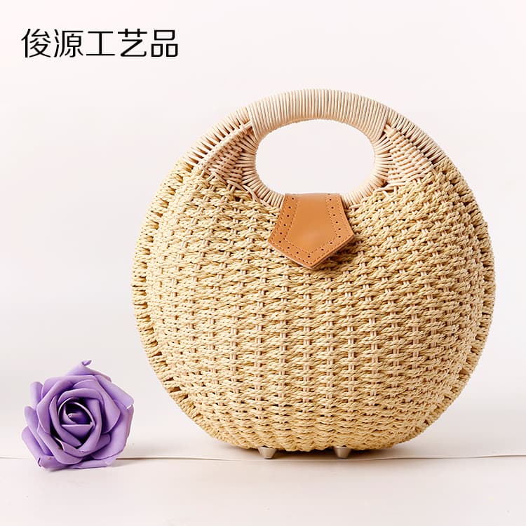 New Straw Woven Bag, Rattan Beach Women's Bag, Handbag Supply Wholesale Factory Direct Supply