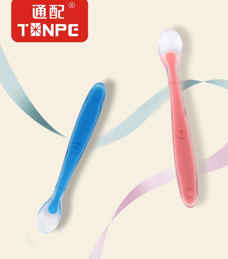 Universal Children's Silicone Spoon Baby Bowl Spoon Utensils Newborn Soft-Head Spoon Infant Spoon Baby Food Small Spoon