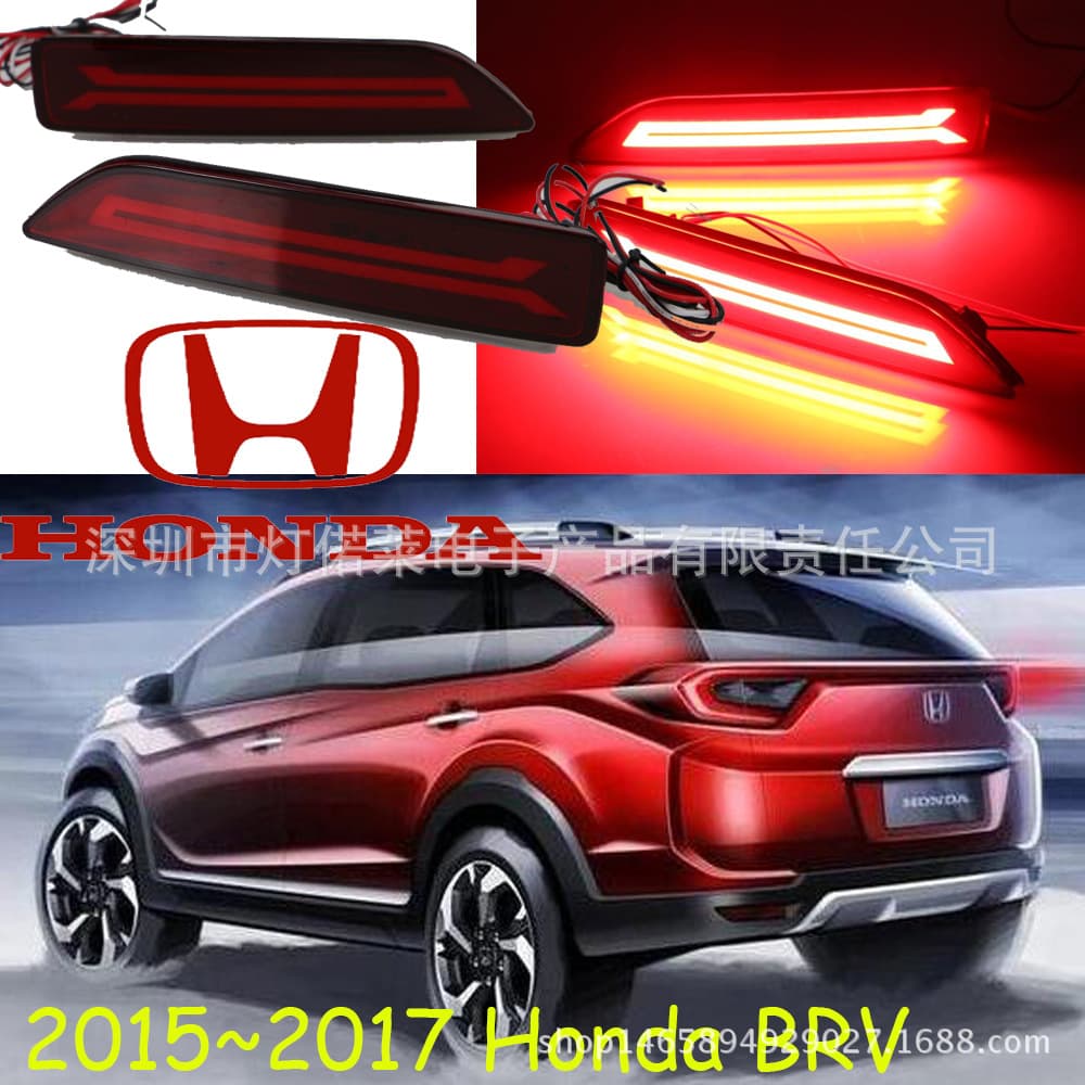 Suitable for Honda BRV Rear Bumper Light CRV Brake Light LED Tail Light Warning Light Pilot Light 2015~2017 Models