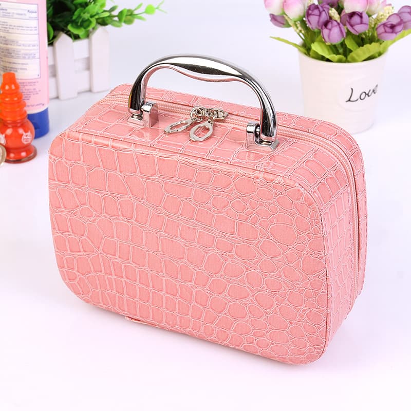 2024 Summer New Cosmetic Bag Korean Cute Cosmetic Case Storage Bag Stone Pattern Bridesmaid Bag Directly Supply from Manufacturer