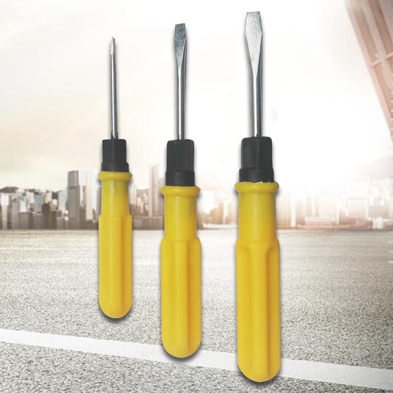3-inch dual-purpose screwdriver 45# steel round magnetic factory gift home repair