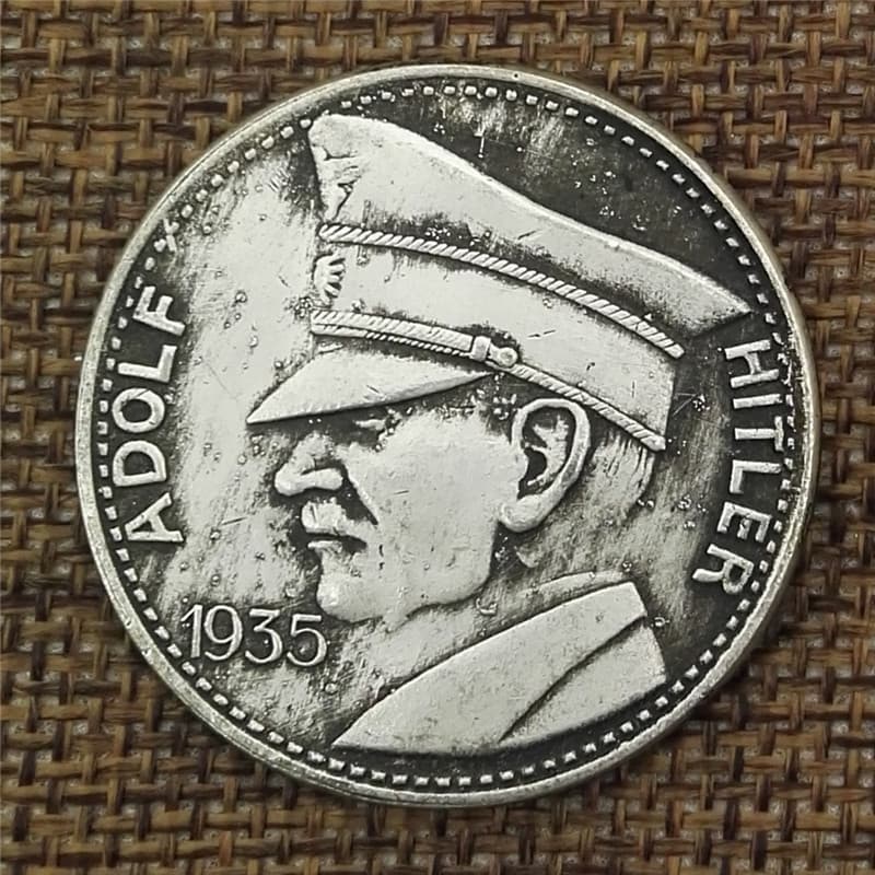 German 1935 old white copper silver coin foreign silver dollar collection coin can blow diameter 36MM handicraft