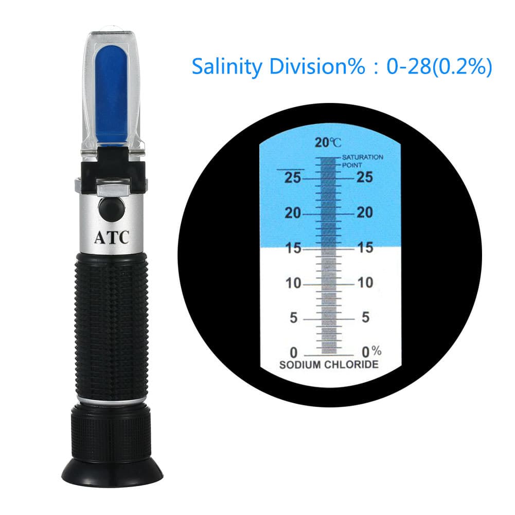 0-28% Salinity Meter, Food Salinity Tester, Detector, Refractometer, Salinity Meter Factory Direct