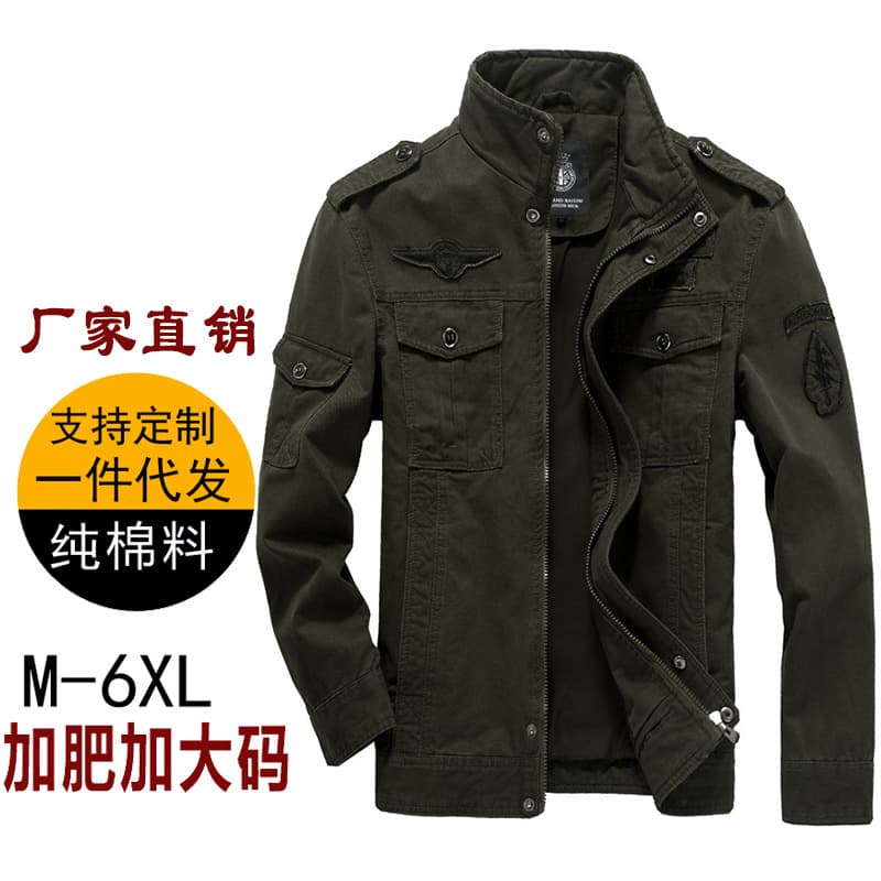 Cross-border AliExpress Amazon 2026 Spring and Autumn European and American Men's Large Size Men's Jackets Casual Work Jackets
