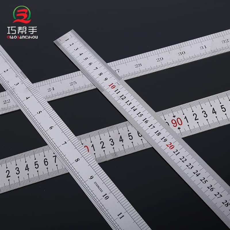 Wholesale Stainless Steel Straight Ruler Tianjin Measuring Tool Tiantai Steel Ruler Angle Ruler Double-Sided Scale