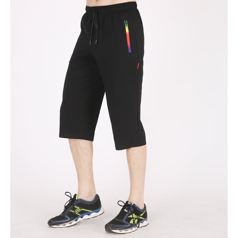 Men's Summer Thin Capri Pants, Plus Size Big Man Loose Shorts, Large Size Fashion Casual Shorts