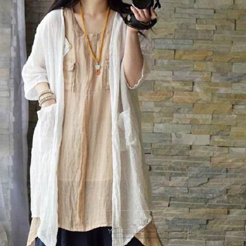 Plus Size Cardigan Sun Protection Thin Short Sleeve Soft Women's Cardigan