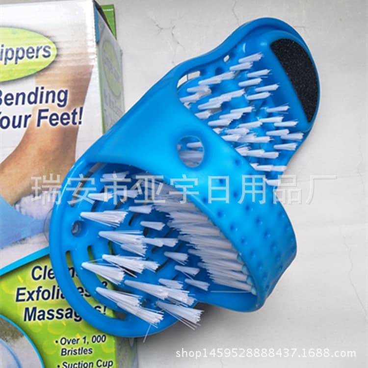 Exfoliating TV Slippers Bathroom Foot Massage Scrub Suction Cup Lightweight Slippers Summer