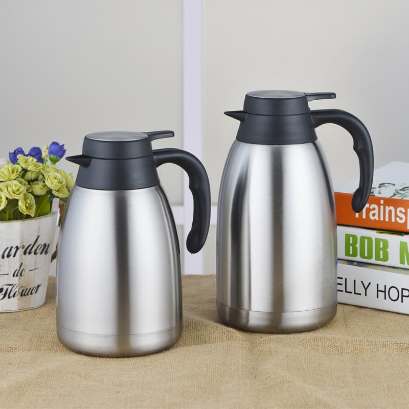 European Style Stainless Steel Vacuum Insulated Water Bottle Double Layer Home Hotel Restaurant Coffee Pot Kitchen Utensils