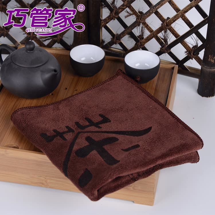 Microfiber Tea Towel, Tea House Small Towel, Absorbent Towel, Thick Tea Mat, Tea Ceremony Handkerchief, Tea Set Cleaning Cloth