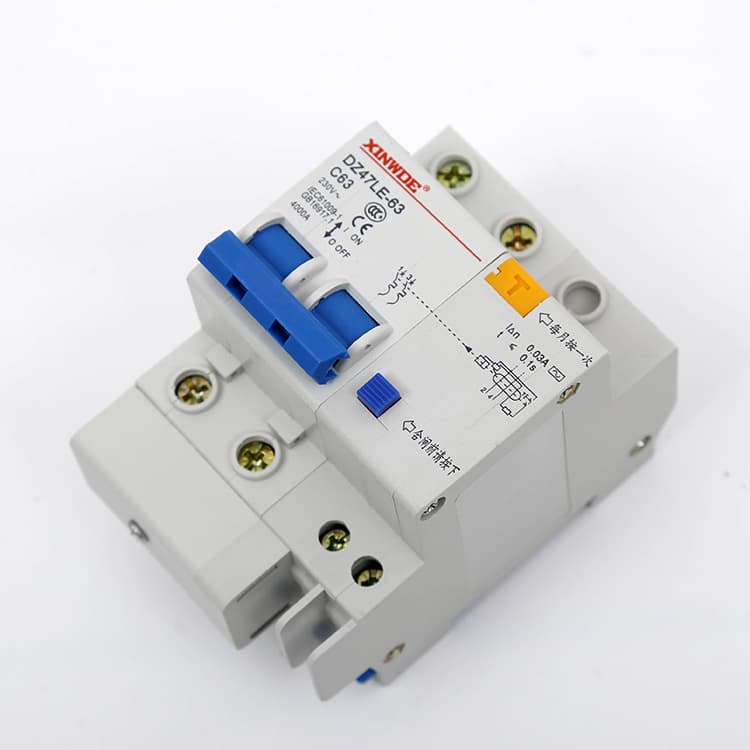 Air Switch DZ47LE-63 2P Miniature Leakage Protection Circuit Breaker 20A/40A Anti-Electric Shock RCBO Custom