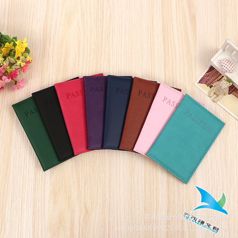Travel Passport Holder Document Organizer Flat Pattern Color Changing Cover Leather Synthetic Home Storage Artistic Nationality