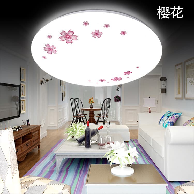 LED ceiling lampshade shell round bedroom simple and modern turn-buckle chassis kit accessories wholesale lampshade shell