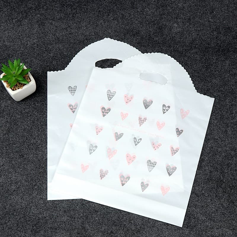 Factory Wholesale PE Clothing Handbag Plastic Bag Shopping Garment Bag Gift Packaging Bag Women's Handbag