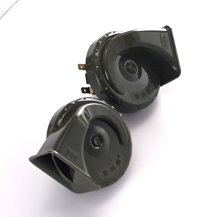 Wholesale Military Green Universal 12V Electric Horn Car Snail Horn High Quality Car Horn